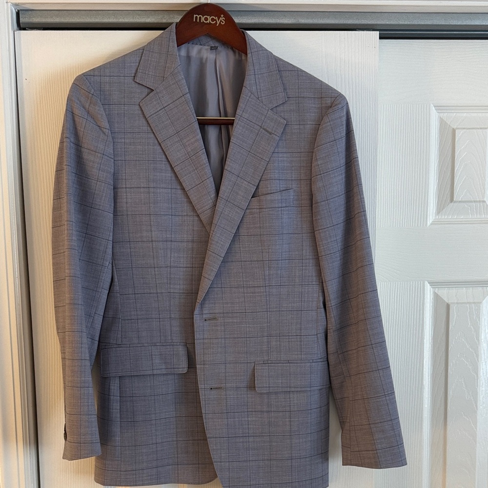 Bonobos Gray Plaid Blazer